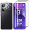 Lutree para Xiaomi Redmi Note 13 Pro Plus 5G/Note 13 Pro+ 5G Cristal Templado, 2+2 Piezas Protector de Pantalla+Protector de Lente de Cámara, 9H HD Anti-Arañazos Vidrio Templado Película Protectora