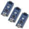 Placa de Desarrollo con CH340 Chip Binghe 3 Piezas Placa de Desarrollo con CH340 Chip 5V 16MHz no versión soldada Microcontrolador Mini Interfaz Compatible con Arduino