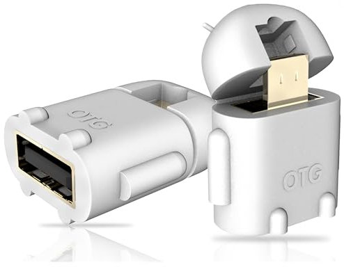OTG Adapter, USB Port Adapter, Micro OTG Cable 2 Pack Compatible with Firestick 2nd Gen, 3rd Gen and 4K, Android Smartphones, Tablets, Rii, Logitech Keyboards, Nintendo, SNES, NES