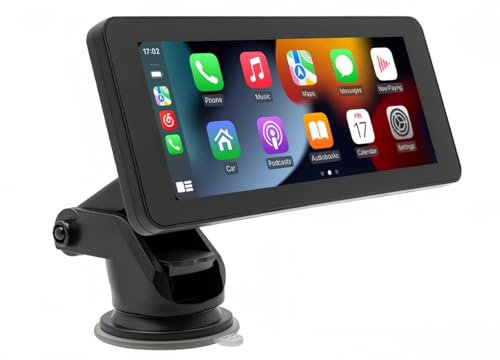 Pantalla Táctil Inalámbrica Carplay de 6,86, Reproductor Multimedia Bluetooth para Coche Compatible con Carplay para Android Auto, Pantalla de Navegación Estéreo para