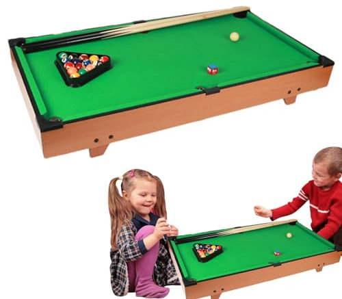 Mesa de Juegos de Billar: Juego de Mesa de Billar de Lujo, Mesa de Juegos de Billar Profesional | Mesa de Juegos Multifuncional para reuniones Familiares, Mesa de Billar de Ocio en casa