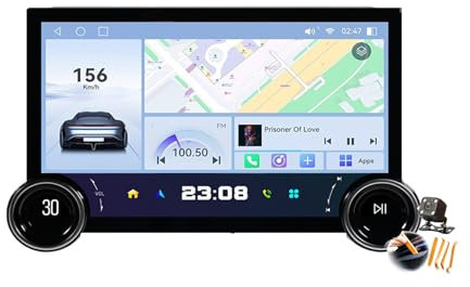 YLOXFW 8core 8+128gb, Autoradio Stereo Android 14.0 Navi für Hiace 2013-2018 Sat GPS Navigation 11,8 Zoll 2K Cartablet DVD Multimedia Player FM BT Receiver mit Carplay 4G 5G WiFi DSP SWC