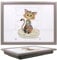 Lesser & Pavey Bug Art Kimba Kitten Laptray With Bean Bag for Serving Dishes | Lovely Lap Trays for Eating on Lap for Dinner or Breatfast | Newly Designed Food Trays for Lap