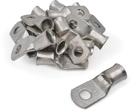 10 Pack of Copper Tube Cable Lugs Welding Crimp Battery Starter Terminals 6mm to 240mm (50mm² x 8mm)