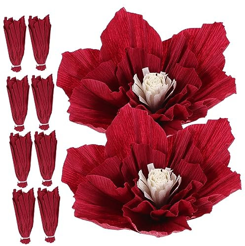 Levemolo 10St künstliche blüten Artificial blumenkugel Themenpartydekoration Room Decor Papierhandwerk schmücken Papierblumen-Anhänger Geburtstagsfeier Papierblumen schmückt