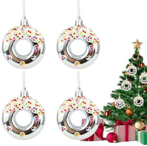 Donut Anhänger Weihnachten, Donut Ornament, Candy Donut Anhänger Weihnachten - Baumschmuck Weihnachtsbaumschmuck Teebaum Anhänger Home Geburtstag Dekoration