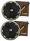 OUNONA 2sets Vinyl Record Air Freshener Car Decor Retro Turntable Design Aromatherapy Diffuser Car Vent Accessories for Women