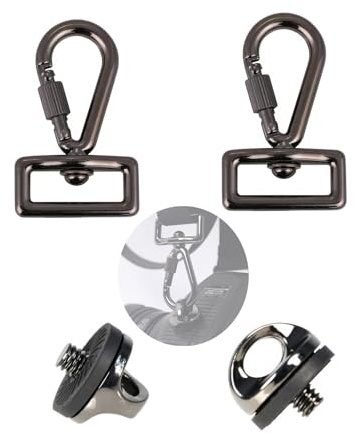 Schnellmontageschrauben Set für Kamera, Schrauben und Clip Haken Set, Kamera Hals Schultergurt Sling Zubehör (2 Pack)
