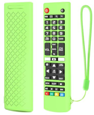 Fiorky Custodia for telecomando in silicone Custodia protettiva antiscivolo for controller cordino Custodia for telecomando TV for LG AKB75095307/AKB75375604/AKB74915305 Custodia protettiva