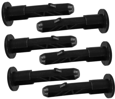 WEKADRIN Wheelie Bin Lid Hinge Pins 6pcs Plastic Trash Can Lock Latch for Outdoor Use Compatible 120l Bins Sturdy and Flexible Cover Fixings