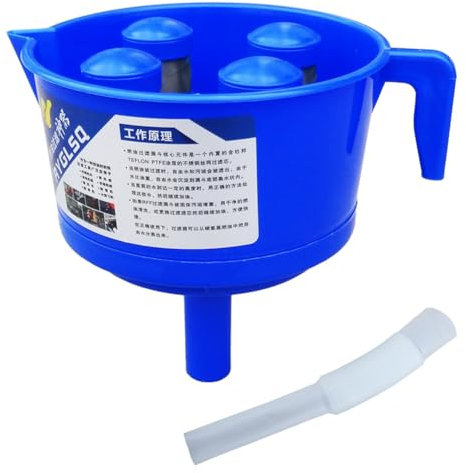 Asuinxurr Separatore di olio e acqua a forma di imbuto con elementi filtranti, accessori per filtri da e