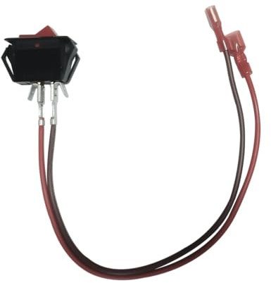 4021-377/060-521A On Off Rocker Switch w/Wires OEM Replacement For Hearth, Home Technologies, Heatilator, Quadrafire, Harmon, Vermont, Castings, Majestic, DutchWest, Monessen,Simplifyre,Glo etc models