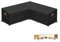 HEIMUNI Garden V-Shape Furniture Covers Waterproof Rattan Corner Sofa Cover V Shaped Garden Sofa Covers 420D Oxford Lounger Sofa Covers Outdoor Seating Cushions Cover with Air Vent 210x210x85x80/65cm
