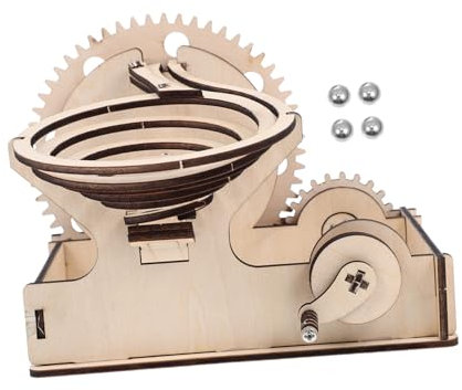 UPKOCH 1satz Handkurbel Kugelbahn Puzzle Spielzeug Holzspielzeug Für Kreative Und Bildende Aktivitäten Fördert Fantasie Und Eltern-Beziehung