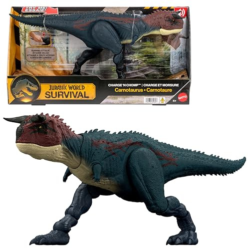 Mattel Jurassic World Charge N Chomp Carnotaurus Dinosaur Figure
