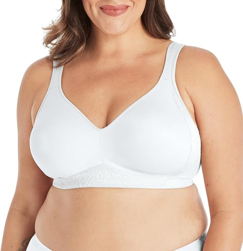 Playtex womens 18 Hour Seamless Smoothing Full Coverage Us4049 With 2-pack Option bras, White, 42DD US