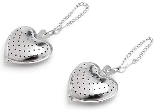 Fox Run Heart Tea Infuser, 0.25 x 1.75 x 6.25 inches, Metallic