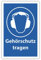 SCHILDER HIMMEL anpassbares Gehörschutz tragen Arbeitsschutz Schild 29x21cm Kunststoff, Nr 503 eigener Text/Bild verschiedene Größen/Materialien