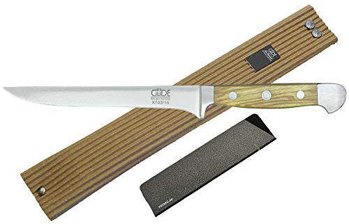 Güde Alpha Olive Messer Kochmesser Santoku Brotmesser Schälmesser Schinkenmesser Chai Dao ohne/mit Gravur + Prymo Farbe 1) Messer OHNE Gravur, Größe Ausbeinmesser 16cm