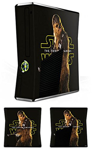DeinDesign Autocollant Compatible avec Microsoft Xbox 360 Slim Sticker Film Autocollant Chewbacca Star Wars