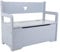 Bandits & Angels Holzspielzeugkiste mit Aufbewahrungsbank Grau – 2-in-1-Aufbewahrungsbank-Sofa – Sitzhöhe 24 cm – Maße 60x27x47 cm – Für Jungen und Mädchen – Möbelstück Kinderzimmer - Kindersitzbank