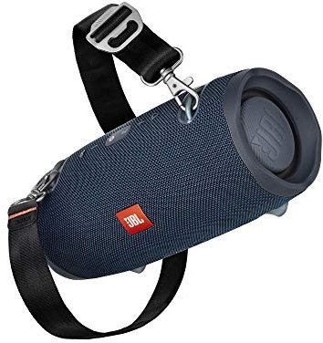 JBL Xtreme 2 Speaker Bluetooth Portatile, Cassa Altoparlante Bluetooth Impermeabile IPX7, Con Microfono, Porta USB, JBL Connect+ e Bass Radiator, fino a 15 Ore di Autonomia, Blu