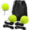 SwirlColor Tennis Ball on Elastic String 2pcs, Tennis Balls for Dogs for Self Practice, with Spare String Storage Bag