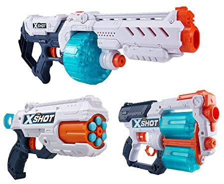 X-Shot Excel Turbo Combo Pack mit Turbo Fire & Xcess & Reflex 6 Schaumstoffdart-Blastern (96 Darts)