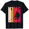 Geschenk für Hockeyspieler Coach Fan 'Hockey King' Retro Hockey T-Shirt