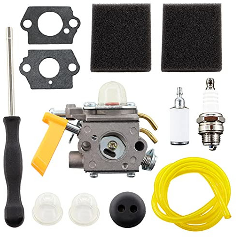 MCHNIC Carburetor Kit for Ryobi RBC30SET RLT30CET RHT266CDS BC26SES Trimmer Chainsaw Brushcutter Homelite 25cc 26cc 30cc engines Replace ZAMA C1U-H60