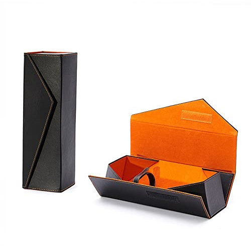Wine Gift Boxes Bottle Gift Boxes for Champagne Collapsible Gift Boxes Single Wine Box (Black)