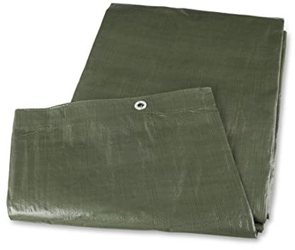 Mivos Bâche Universelle 4 x 6 m - Vert - Bâche Imperméable en Tissu 90g - PP-PE - Résistante aux Moisissures - Bâche de Protection pour Voiture Meubles de Jardin Bois - Bâche de Jardin