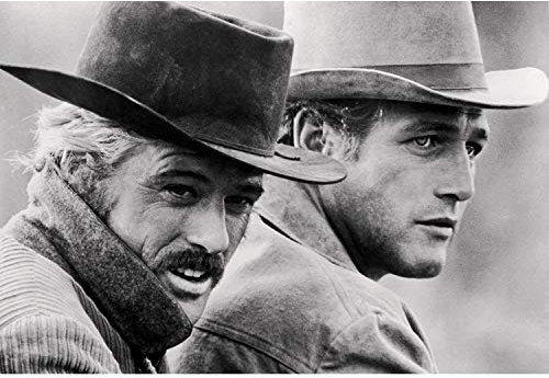 French Unicorn Poster, Motiv: berühmte Hollywood-Stars, Paul Newman und Robert Redford, Vintage-Kino-Schauspieler
