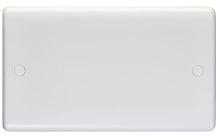Eurolite Enhance White Plastic 2 Gang Blank plate