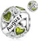 August Charm für Pandora Geburtsstein Charm Herz Sterling Silver 925