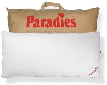 PARADIES Kopfkissen 40x80 2er Set - Softy Top Bio fest, veganes Kissen Set 40x80 mit Außensteg und Reißverschluss, Öko-Tex 100 Klasse 1
