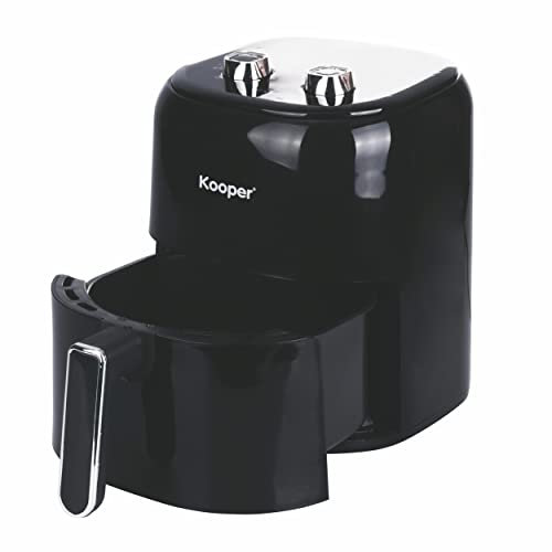 Friggitrice ad aria 1400W, colore nero, Kooper