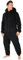 CityComfort Adult Onesie for Men Teenagers - Cosy Nightwear Hooded Fluffy Fleece Onesies For Men M-3XL Lounge Wear - Gifts for Him (Black, M)