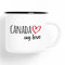 Huuraa Emaille Tasse Canada my love Geschenk 300ml Vintage Emaille Becher Canada Geschenkidee