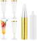 Flauti da Champagne in Plastica,25 Pezzi Flute da Champagne in Plastica Trasparente 150ml,Trasparenti Glitterati Oro,Resistenti e Riutilizzabili,Bicchieri da per Feste,Compleanni,Matrimoni,Natale