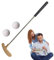 NEFLUM Club del Putter a Due Vie | Putter da Golf con Testa in Lega di Zinco Mazze da Golf Asta in Acciaio Inossidabile Impugnatura Portatile | per minigolf antiruggine a 2 Vie per
