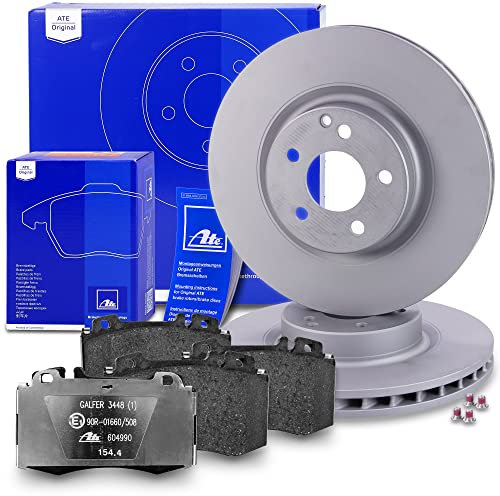 ATE Bremsenset Vorderachse inkl. Bremsscheiben vorne Ø 330 mm belüftet und Bremsbeläge vorne Kompatibel mit MERCEDES-BENZ CLS (C219), E-Klasse (W211), E-Klasse T-Model (S211)