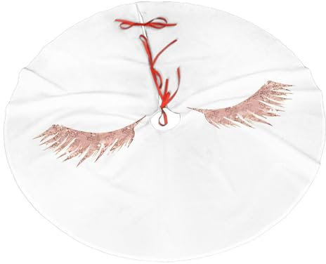 Trukd Rose Gold Wimpern Weihnachtsbaum Rock 121,9 cm 91,4 cm 91,4 cm 76,2 cm Xmas Urlaub Dekorationen Seil Riemen