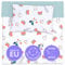 Bettwäsche 90x120 Kinder Baumwolle – Kinderbettwäsche Baby Jungen Mädchen Bettwäsche-Sets Bettbezug 90 x 120 cm Kissenbezug 40x60 Fuchs mit Salbei