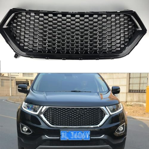 Auto-Frontgrill, Kompatibel mit Ford Edge 2015 2016 2017 2018, Auto-Karosserie-Styling-Zubehör