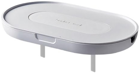 HOLIDYOYO Estante De Pared para Enchufes Soporte Organizador Desmontable para Cables Estante Moderno Sin Perforación para Baño Cocina y Dormitorio Almacenamiento Versátil