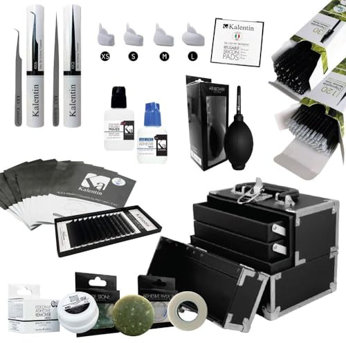 Kit Extension Ciglia Completo con Beauty Case Kalentin OFFERTA LANCIO!
