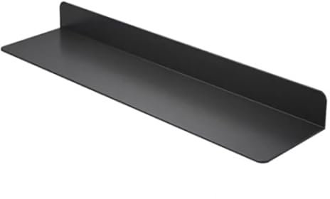 Schweberegal Metall Schwarz, Wandregal Schmal Mit Eingebautem Beleuchtetem LED-licht Regale Für Wände, Linear Schweberegal, Für Schlafzimmer, Wohnzimmer Und Küche, Dekoration Und Ausstellung ( Size :