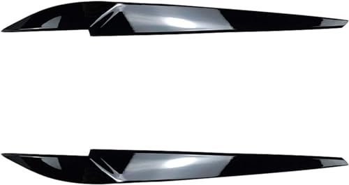 KDUSNA Scheinwerfer Augenbraue Scheinwerferblenden für BMW X5 F15 X6 F16 2014-2018, Front Scheinwerfer Augenbrauen Dekorativ Cover Sticker,Black