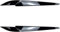 KDUSNA Scheinwerfer Augenbraue Scheinwerferblenden für BMW X5 F15 X6 F16 2014-2018, Front Scheinwerfer Augenbrauen Dekorativ Cover Sticker,Black